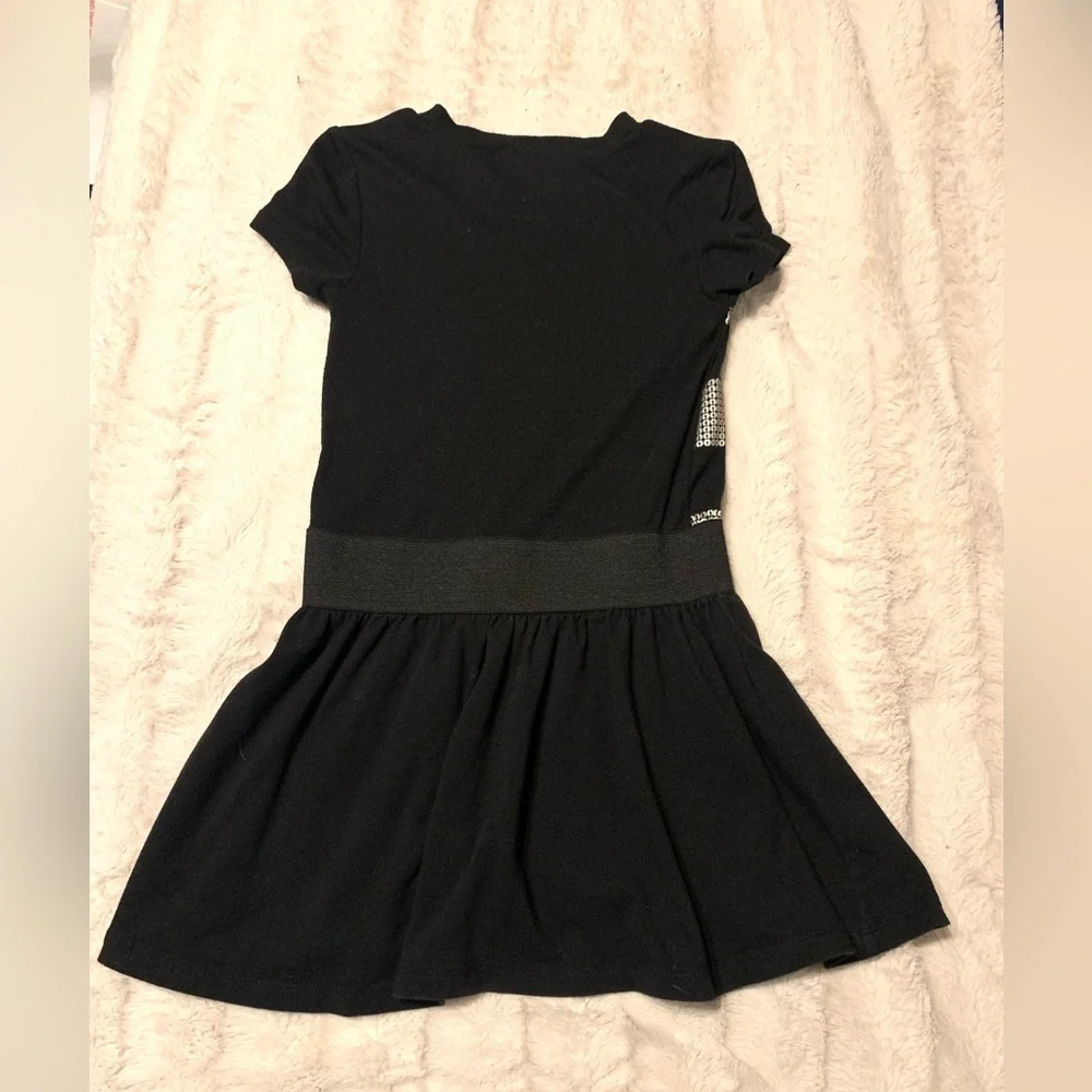 3 for $12 Casual Black and Silver Drop Waist Dress 6/6x
